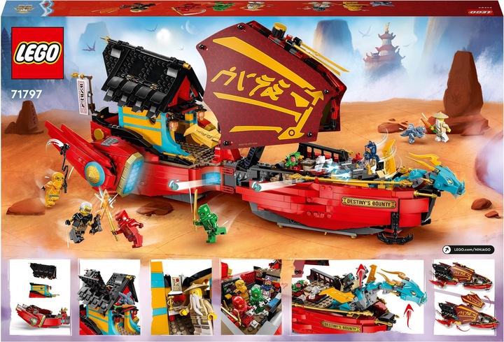 Actual product image LEGO Ninja glider in a race against time (71797, LEGO Ninjago)