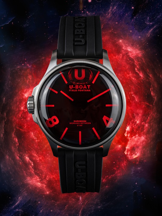Produktbild U-Boat 9305 Darkmoon SS Red Glass Herrenuhr 40mm 5ATM (Analoguhr, 40 mm)