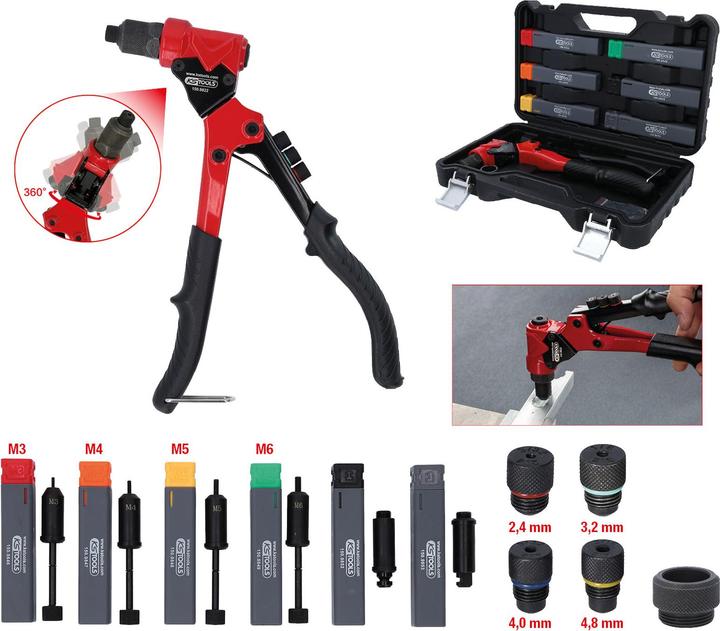 Actual product image KS Tools 3 in 1 Hand Riveter Set (305 mm)