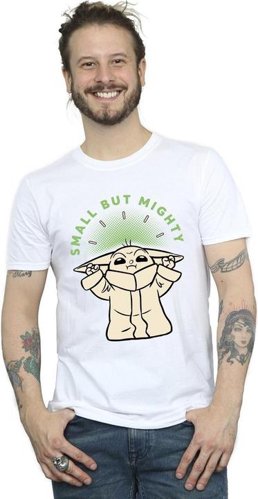 Actual product image Star Wars Mens The Mandalorian Small But Mighty Grogu T-Shirt (M)