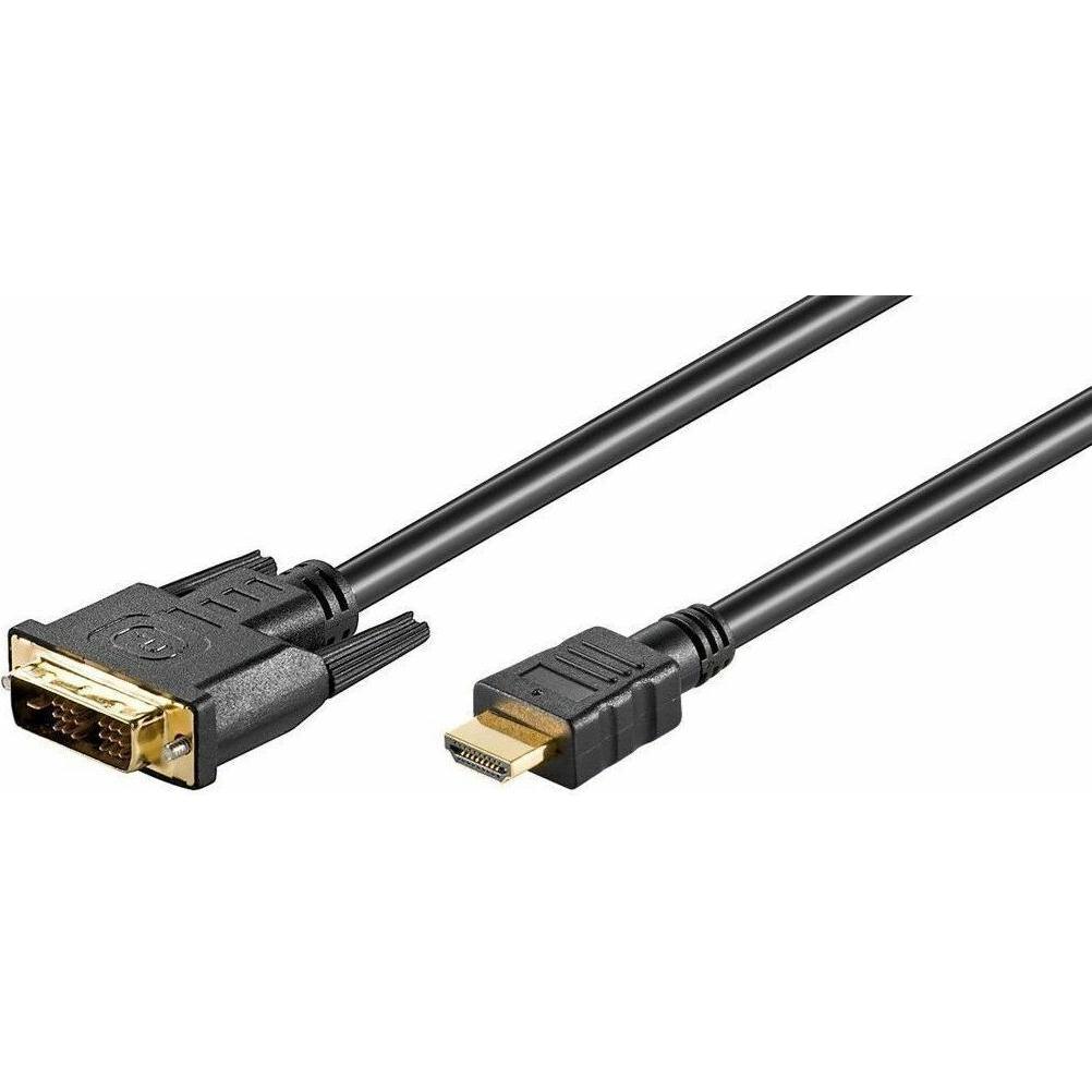 MicroConnect Dvi — Dvi (0.50 m, HDMI), Video Kabel