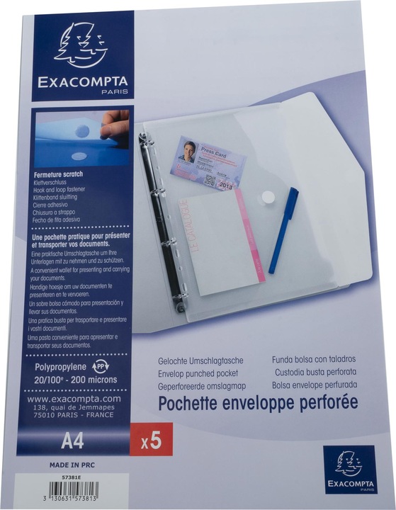 Actual product image Exacompta Document bag (A4, 5 x)