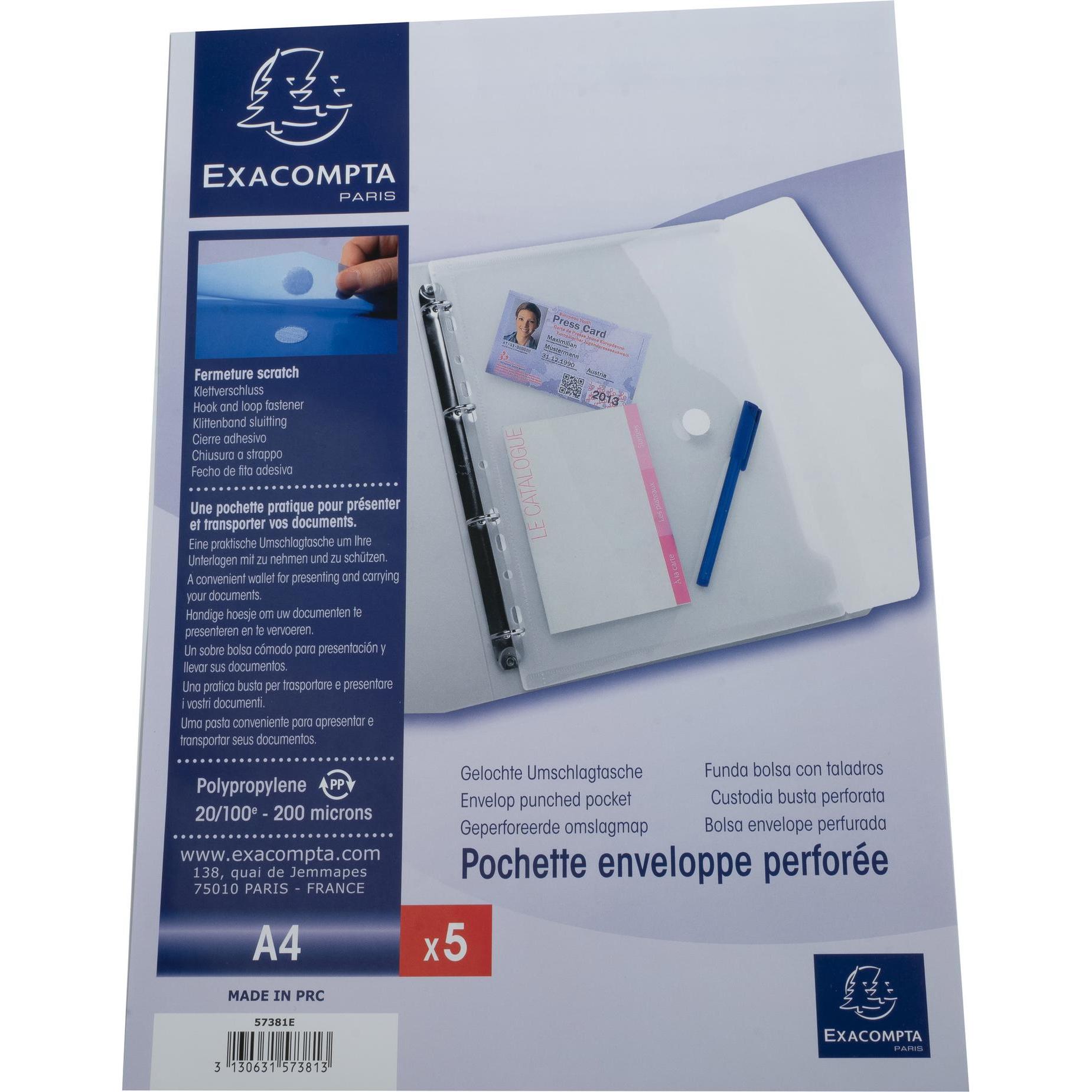 Thumbnail - Exacompta, Mappe, Dokumententasche (A4, 5 x)