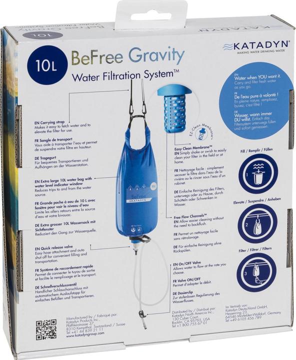 Actual product image Katadyn BeFree Gravity