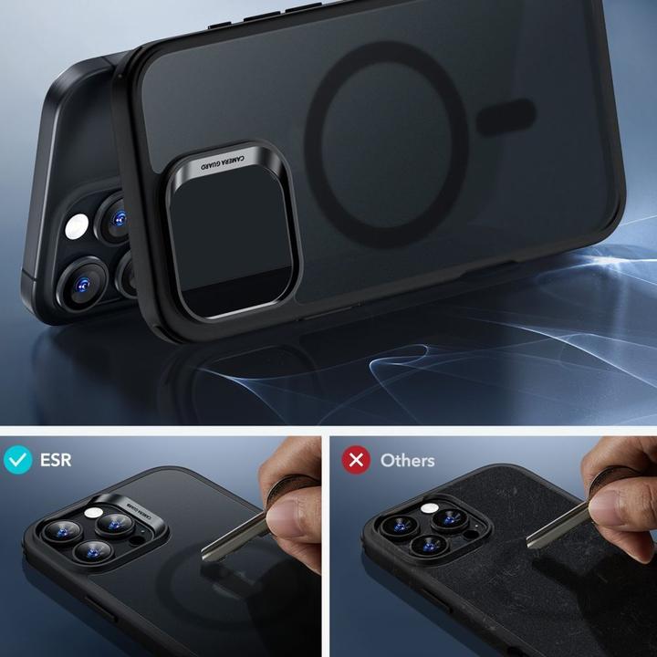 Immagine prodotto ESR Classico Ibrido Halolock Magsafe E Vetro Temperato Iphone 16 Pro Max Smerigliato Nero (Apple iPhone 16 Pro Max)