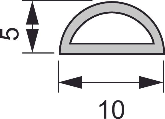 Actual product image L&S Cable duct 10x5 mm (Cable hole, 120 cm)