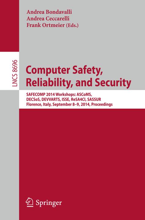 Produktbild Computer Safety, Reliability, and Security (2014)