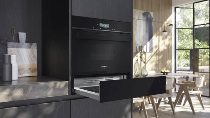 Actual product image Siemens BI910C1B1C Built-in Warming Drawer Black