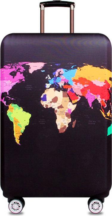 Actual product image JTI Cover for suitcase, world map (Protective sheath)