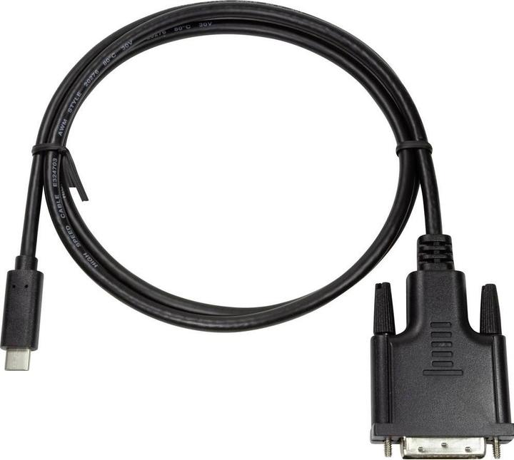 Image du produit LogiLink USB Typ C — DVI (1.80 m)