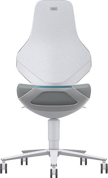 Image du produit Bimos Arbeitsdrehstuhl Texon Rollen Skintec grau 450-620 mm (45 - 62 cm)