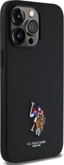 Actual product image U.S. Polo US Polo USHCP15XPEMK iPhone 15 Pro Max 6.7 black/black Embroidered DH Colour (Apple iPhone 15 Pro Max)