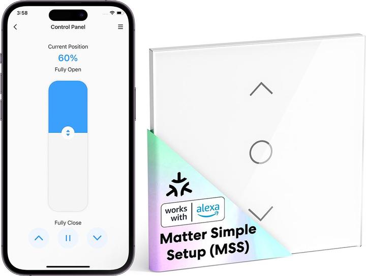 Meross Smart Wi-Fi Roller Shutter Timer (1 Pack) MRS100