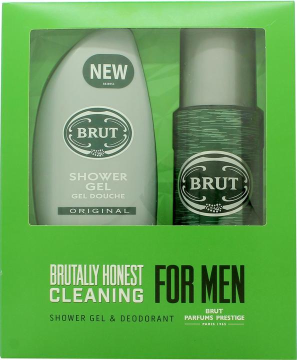 Actual product image Brut Deodorant Spray and Shower Gel Gift Set 200ml Original (200 ml)