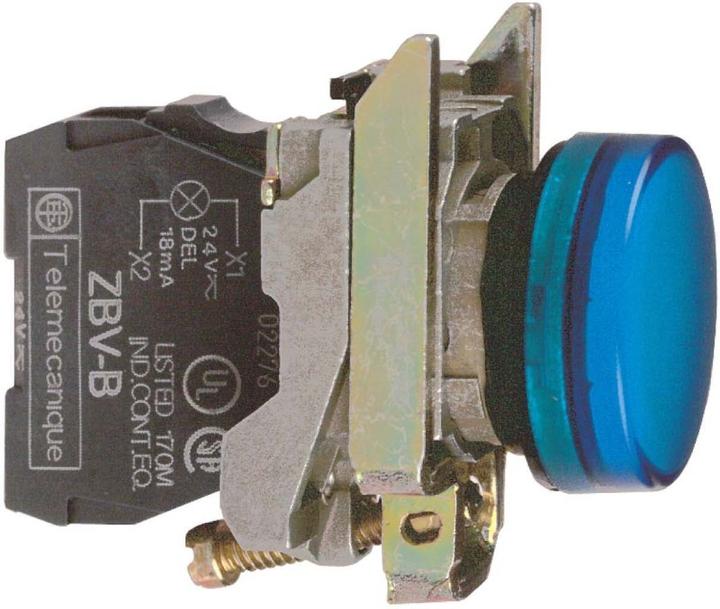 Produktbild Schneider Electric Leuchtmelder LED 48-120VAC blau XB4BVG6