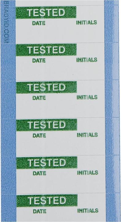 Actual product image Brady B-184, WOAF-38-PK, Labels for quality control, Aluminium foil, Green on