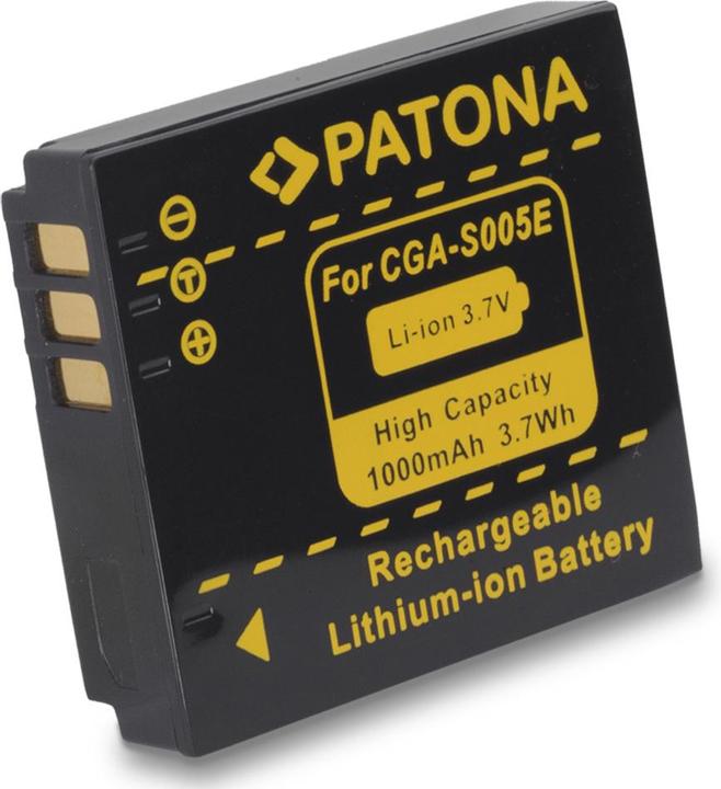 Actual product image Patona Battery f. Panasonic CGA-S005E (Camera battery)