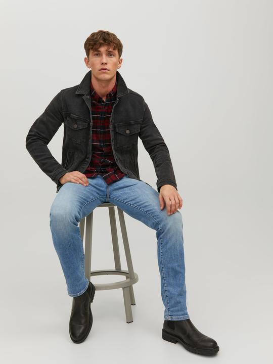 Produktbild Jack & Jones Davis Jeans Slim Straight Fit Med Blue (W33/L36)