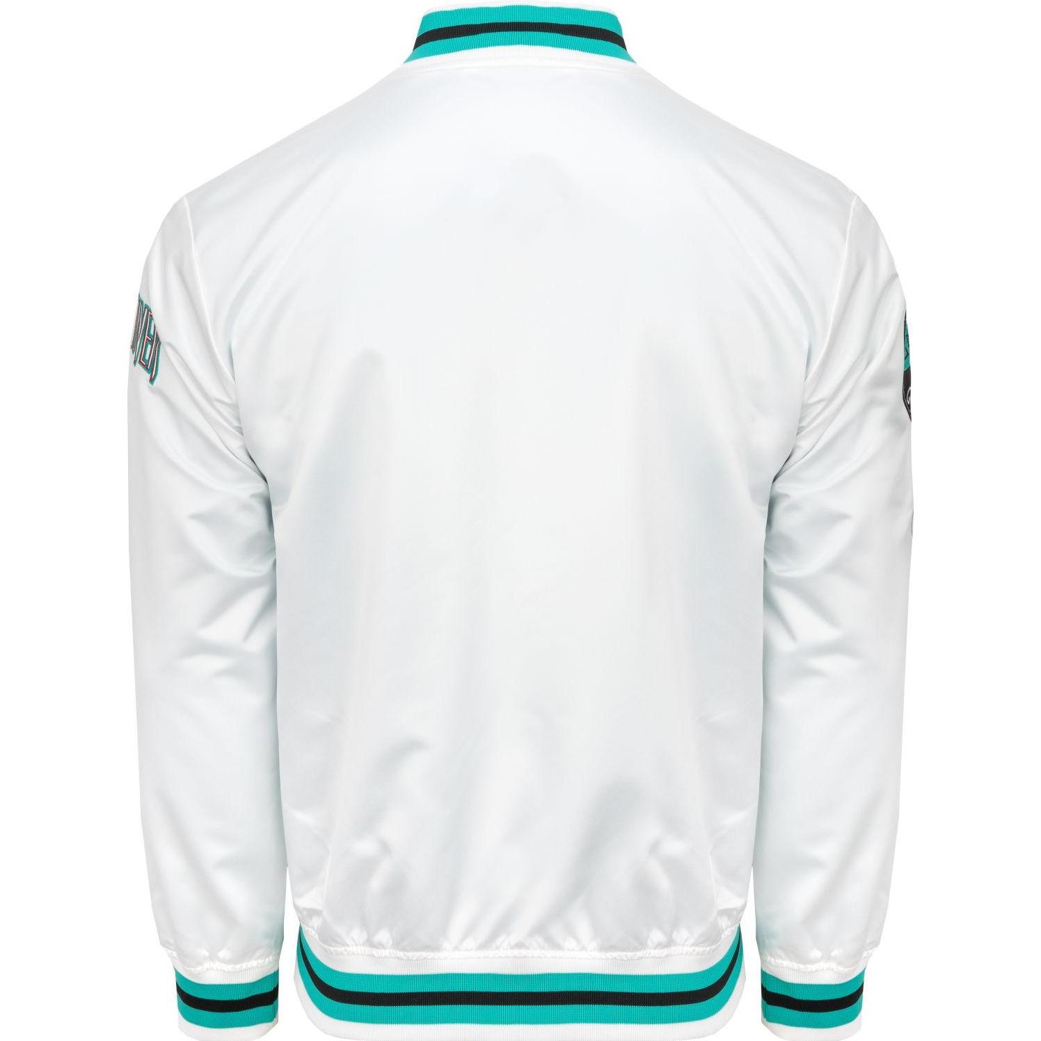 Thumbnail - Mitchell & Ness, Herren, Jacke, City Lightweight Satin Jacke Vancouver Grizzlies - XL (XL), Weiss, XL