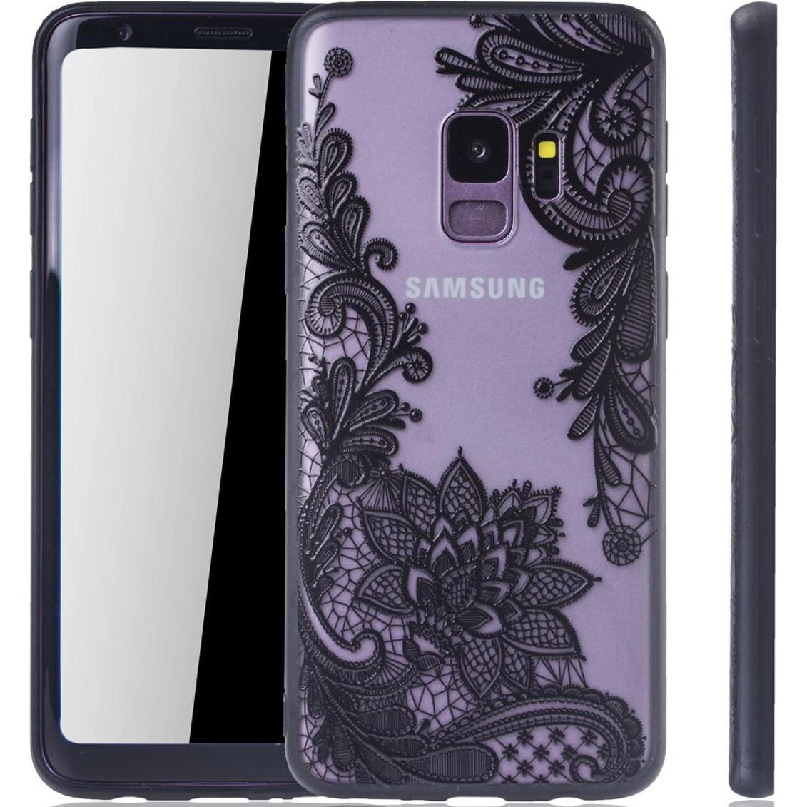 König Design Handyhülle für Samsung Galaxy S9 Schutzcase Backcover Bumper Etuis Case Schwarz (Samsung Galaxy S9+), Smart...