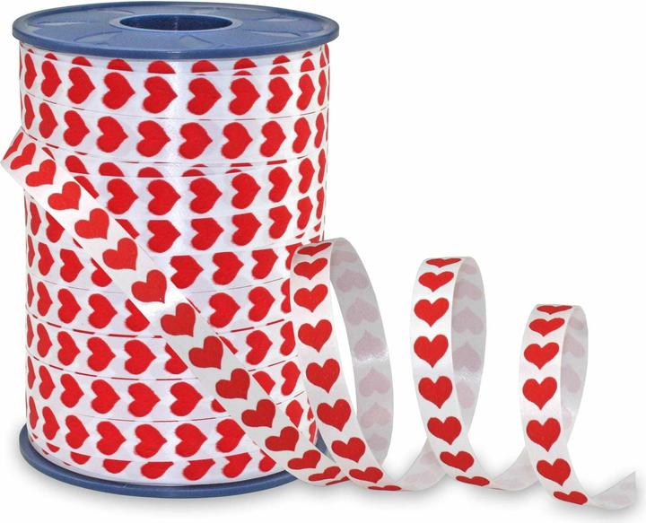 Produktbild Pattberg Geschenkband Honeymoon 1 cm x 250 m, Rot/Weiss (1x)