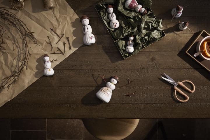 Actual product image Kähler Hammershoi Jul decorative figure hanging snow woman