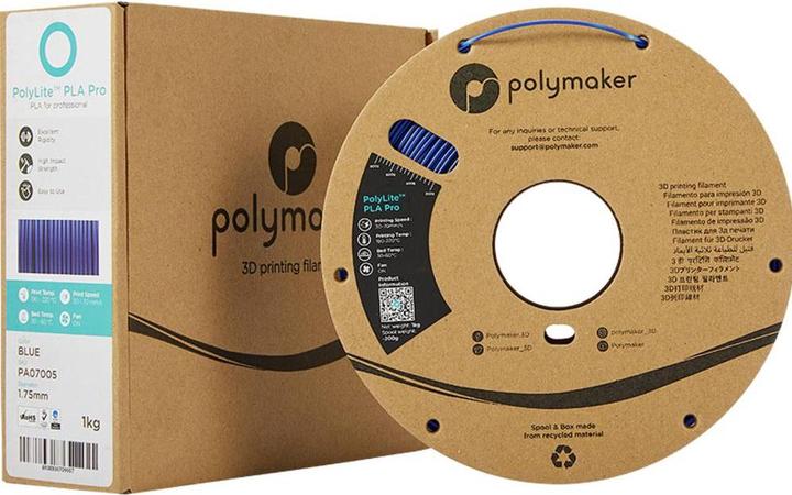 Immagine prodotto Polymaker PolyLite PLA PRO Blu 1,75mm 1kg (1.75 mm, 1000 g)