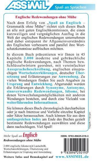 Nährwerte und Zutaten Selbstlernkurs für Deutsche / Mehr Spass an Englisch (Deutsch, Englisch, Anthony Bulger, 2006)