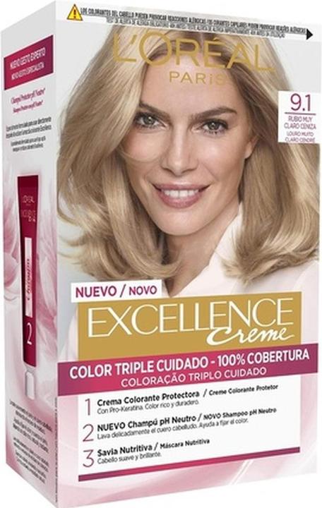 Produktbild L'Oréal Paris Permanent Dye Excellence L'Oreal Make Up N 9,1 (9.1)