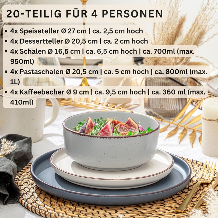 Actual product image Sänger Kombiservice Bombay Moonlight (20 Piece)