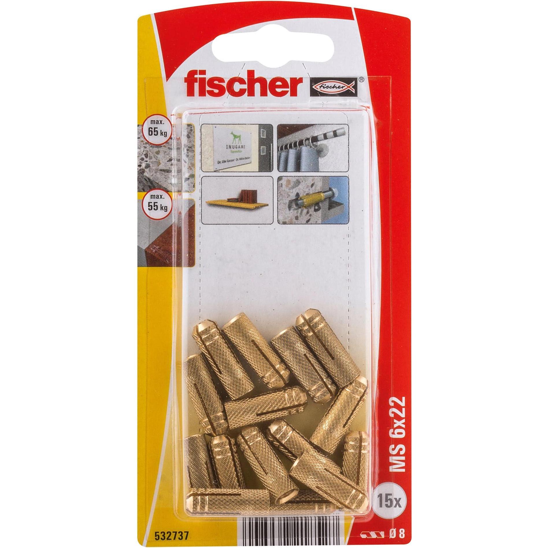 Fischer, Tassello, SB Tassello in ottone (15 pz.)
