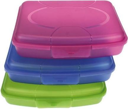 Actual product image Magni Frosty lunch box 17x13x4cm 3 assorted colours