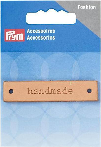 Produktbild Prym Handmade Label Leder natur rechteckig (1 x)