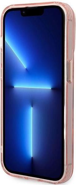 Actual product image Guess Translucent MagSafe Compatible Case for Apple iPhone 14 Pro Max - pink (Apple iPhone 14 Pro Max)