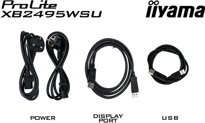 Produktbild iiyama 60.5cm (24") XB2495WSU-B1 16:10 HDMI+DP+USB-C IPS (1920 x 1200 Pixel, 24.10")