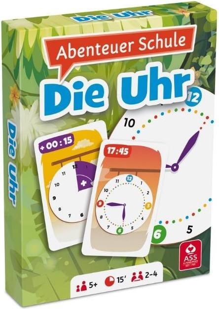 Productafbeelding ASS Altenburg 22572890 - Avonturenschool - De Klok, kaartspel 2+ spelers, vanaf 5 jaar (DE editie) (Duits, 2 - 10 Spelers)