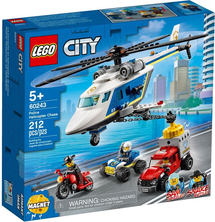 Productafbeelding LEGO Achtervolging met de politiehelikopter (60243, LEGO Stad)