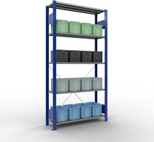 Actual product image Schulte Lagertechnik MULTIplus85 basic racking system with cross braces