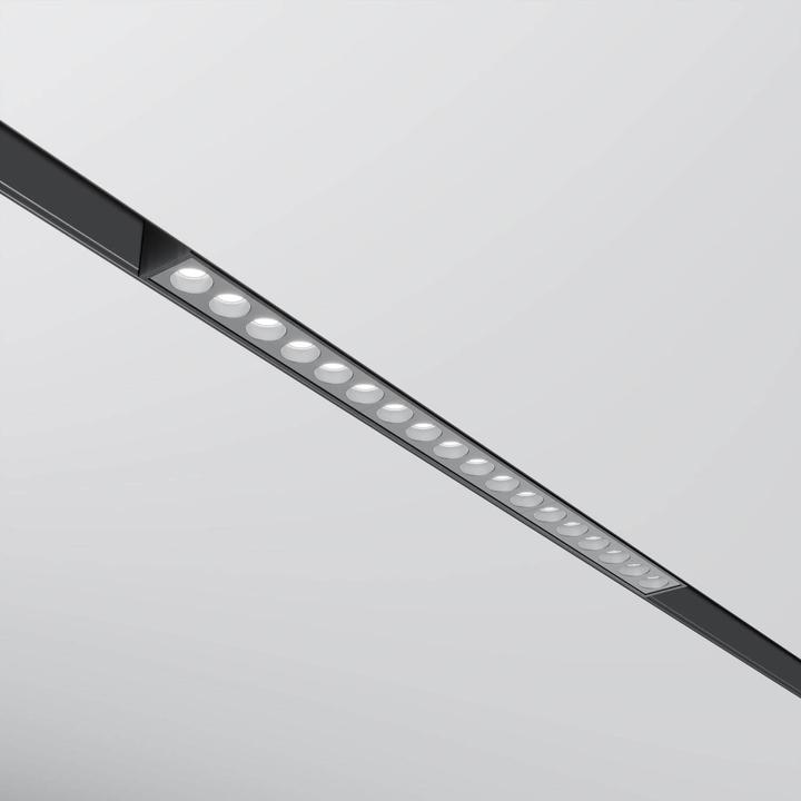 Actual product image Maytoni Points magnetic track system EXILITY 48V LED track light 18W 3000K Black 90Ra Warm