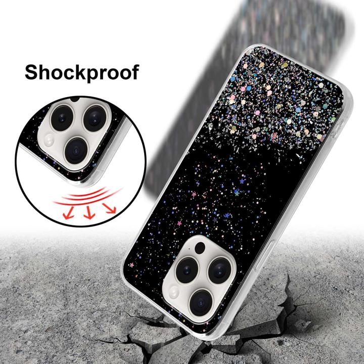 Image du produit Cadorabo Coque pour Apple iPhone 15 PRO TPU funkelnder Glitter (Apple iPhone 15 Pro)