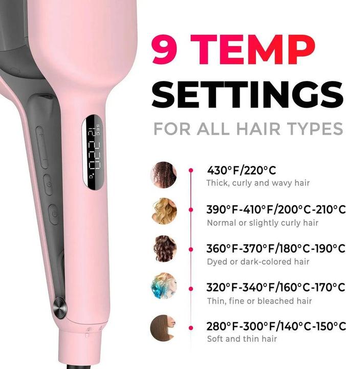 Produktbild Tymo Welleneisen Rovy für Grosse Locken (25mm, 4 Temperaturen)