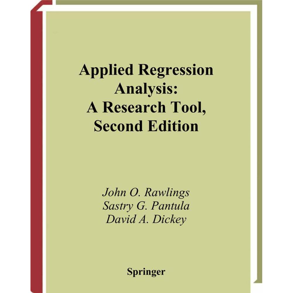 Applied Regression Analysis, Fachbücher von Sastry G. Pantula, John O. Rawlings, David A. Dickey