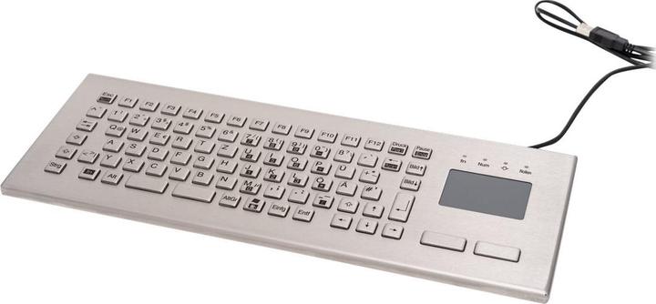 Produktbild Gett vandalismusgeschuetzte Tast. USB DE Edelstahl kapazitives Touchpad IP65 84 Tasten (DE, Kabelgebunden)