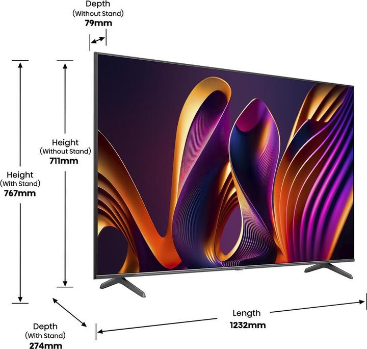 Produktbild Hisense TV 55E77NQ Pro (55", QLED, 4K, 2024)