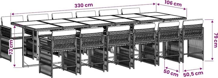 Produktbild vidaXL Garten Essgruppe