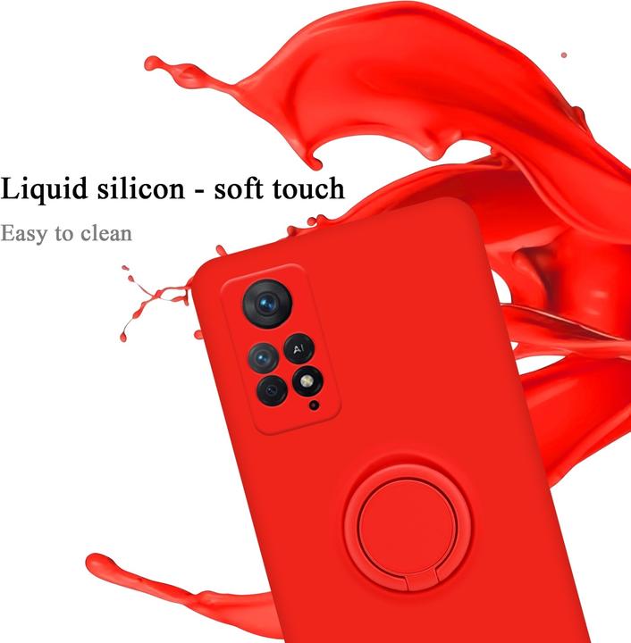 Actual product image Cadorabo TPU Liquid Ring Silicone Case Cover for Xiaomi RedMi NOTE 11 PRO 4G / 5G