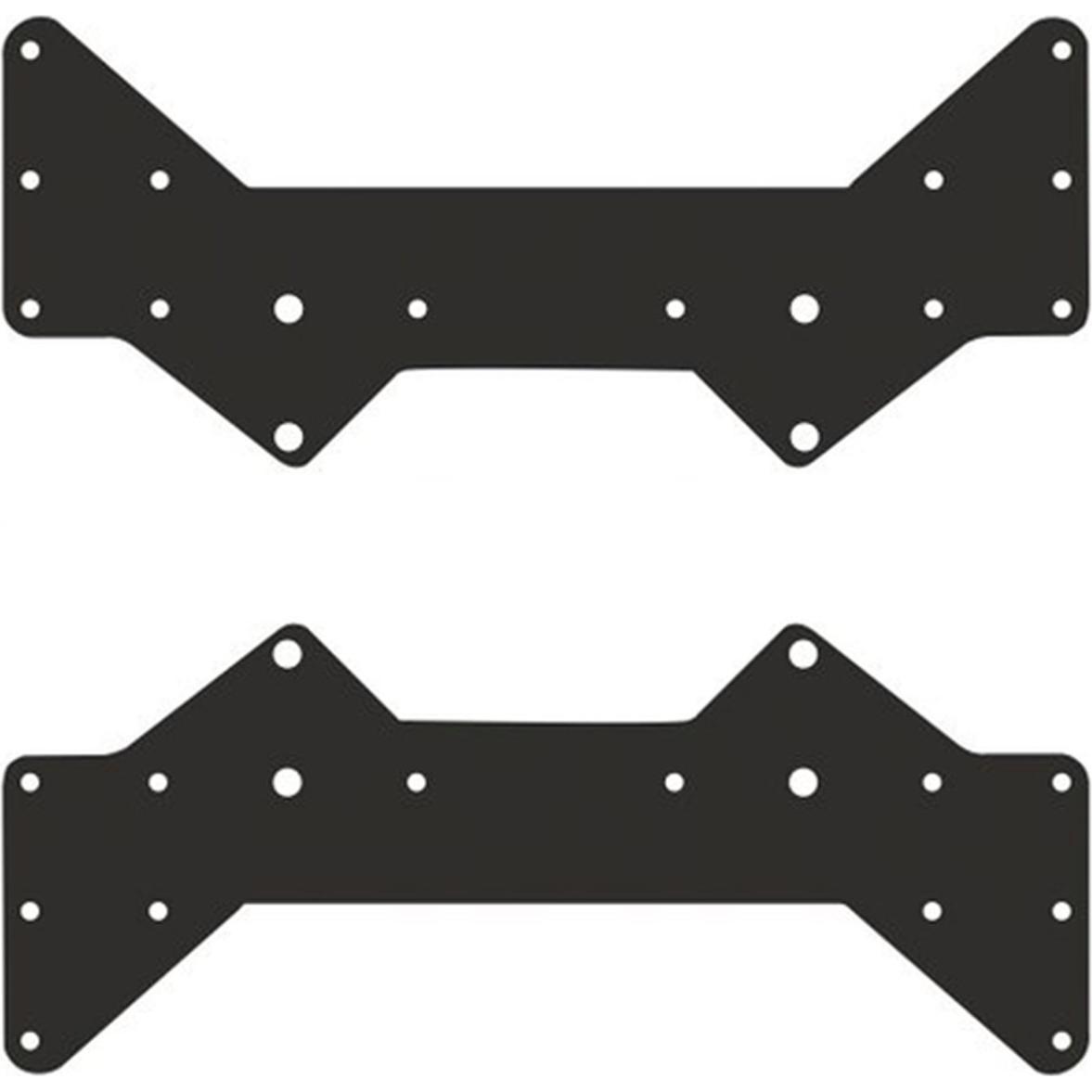 Hagor Set Di Adattatori Vesa 400 (Adattatore / Piastre di montaggio), Accessori per supporto TV, Nero