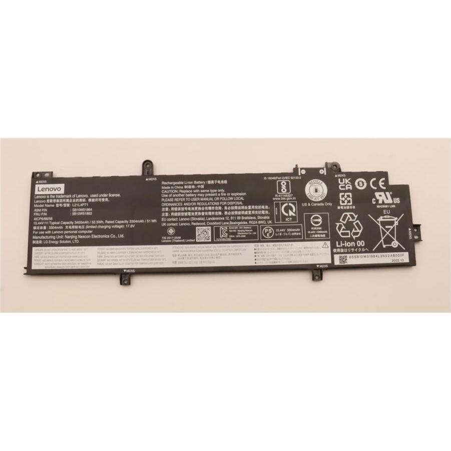 Lenovo BATTERY Internal, 4c, 52.5Wh (4 Zellen), Notebook Akku