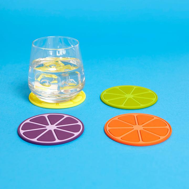 Produktbild Balvi Glas-Untersetzer FRUIT PARTY (4x, Glasuntersetzer)