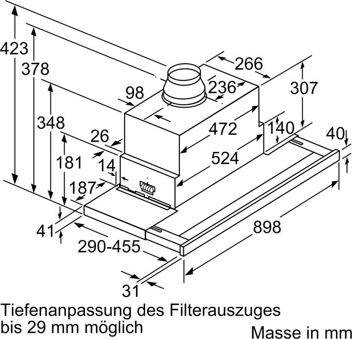 Actual product image Siemens LI99SA684 (Hut ventilator, Substructure hood)